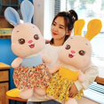 thumbnail image 2 of 2022 Cute / Soft / Rabbit Plush Toy / Rabbit Doll with Floral Skirt / Children's Birthday Gift / Christmas Giftpink60cm Deng Xun unisex, 2 of 2