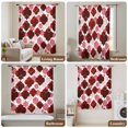 thumbnail image 6 of Red Geometric Moroccan Sheer Curtains 63 Inches Long, Abstract Art Red Ombre Modern Light Filering Curtains, Breathable Simi Curtain Privacy Drapes for Living Room Bedroom Window Treatment, 6 of 9