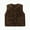 Brown, variant on enyanGirls Vest Toddler Baby Girl Boys Sleeveless Fleece Plush Vest Sherpa Waistcoat Plaid Zipper Outerwear with Pockets Blue,4-5 Years