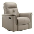 thumbnail image 1 of Lexicon Fauteuil Inclinable Pivotant à Bascule en Cuir Assorti Bristow, Couleur Latte, 1 of 8