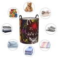 thumbnail image 4 of Lsque Wolf With Wildflowers Pattern Laundry Hamper Basket, Tall Woven Rope Hamper Basket for Clothes, Lightweight Storage Basket, Collapsible Waterproof-Medium, 4 of 6