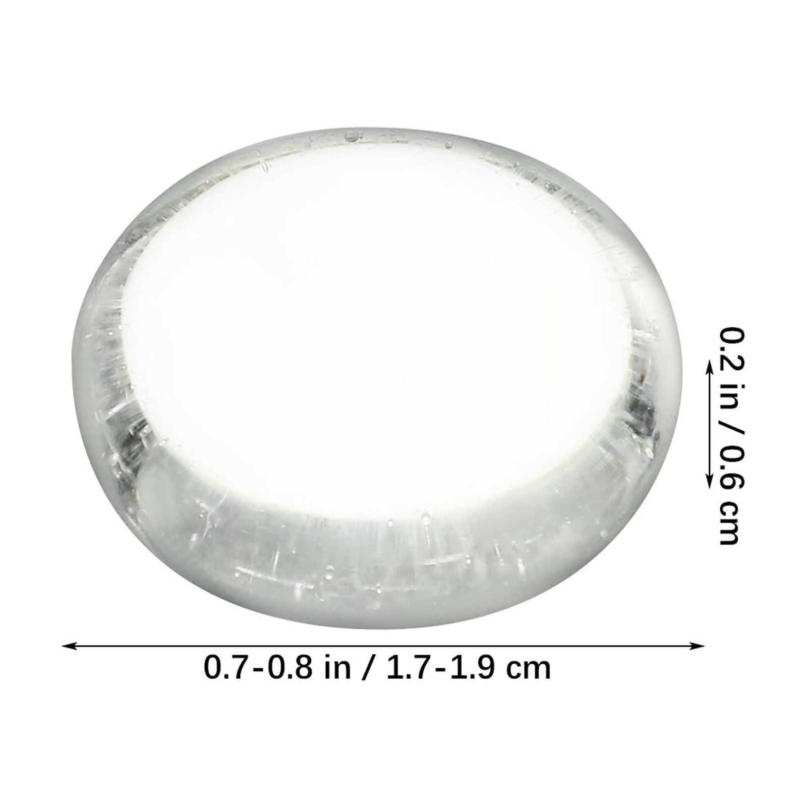 PENIKOKO 500pcs Clear Glass Pebbles, Transparent Decorative Beads for Crafts, Home Decoration, Aquarium, Floral Arrangements and Projects