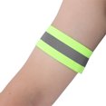 thumbnail image 3 of Pulseras y tobillos reflectantes amarillas para correr de noche y andar en bicicleta de forma segura, 3 of 8