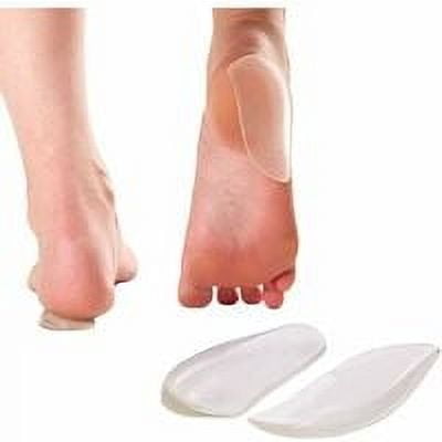 Medial & Lateral Heel Wedge Silicone Insoles 3 pairs - Self-adhesive supination and pronation correction shoe inserts for foot propulsion