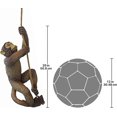 thumbnail image 5 of Estatua colgante de mono bebé Chico, el chimpancé, 40,6 cm de alto, poliresina fundida a mano, acabado a todo color, 5 of 5