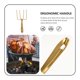 thumbnail image 3 of Tenedor de acero inoxidable para pavo, 1 pieza, para asar a la parrilla, 3 of 8