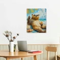 thumbnail image 5 of Creowell Bear Beach Summer Canvas Prints Wall Art Home Decor 16x20in, 5 of 5