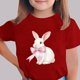thumbnail image 4 of Camiseta de Manga Corta Crop Top para Niños de Pascua de Manga Corta Impresa con Suave 95% Poliéster 5% Spandex, Cuello Redondo Casual Versátil Top para Niños Diario, 4 of 5