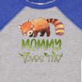 thumbnail image 4 of Inktastic Mommy Loves Me Cute Red Panda Boys or Girls Baby Bodysuit, 4 of 5