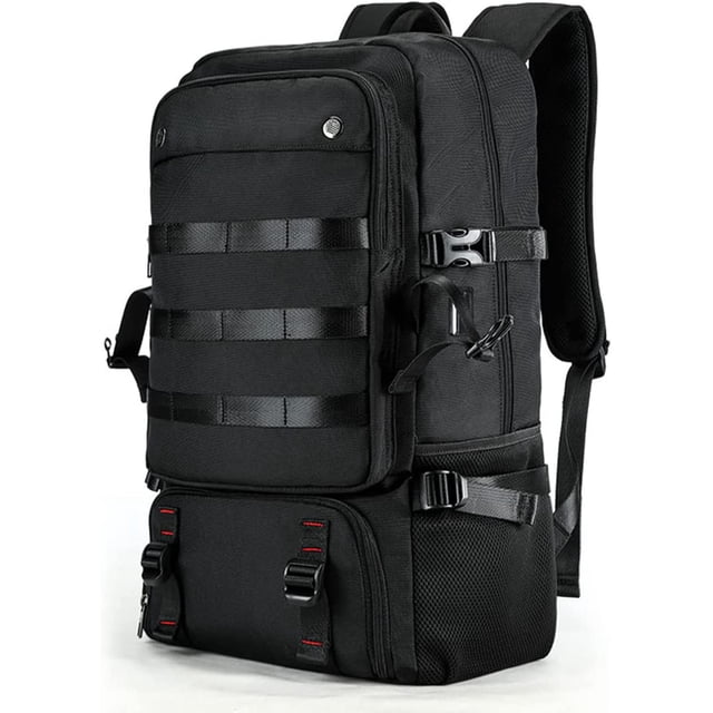 Mochila de viaje para ordenador portátil para hombre, mochilas extragrandes con compartimento para zapatos, mochila de viaje para negocios, mochila para senderismo, color negro Sailing Electrónica