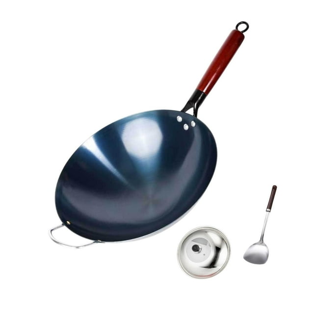 DOLITY Nonstick Wok Cooking Wok Boiling Universal Cookware Nonstick Coating Wok Pan 38cm