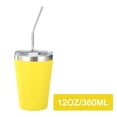 thumbnail image 3 of Stainless Steel Kids Cups with Spill Proof Lid, Straw & Silicone Sleeves, 12oz, BPA Free, Insulated, for Cold & Hot Drinks, 3 of 4