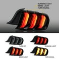 thumbnail image 2 of VLAND LED Tail Lights Assembly Smoked for 2015 2016 2017 2018 2019 2020 2021 2022 2023 Ford Mustang with 5 Modes Turn Signal, 2 of 10