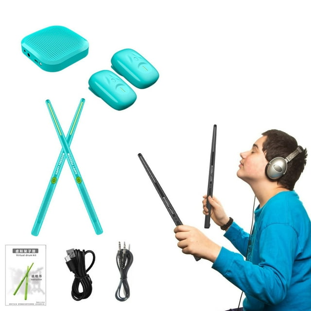 Toy Instrument,Virtual Electronic Drumvirtual Electronic Drum Set Drum Sticks Set Protable Drumsticks With With Drumsticks Pedals Electronic Drum Set Machine For Beginners Adults Kids Gift