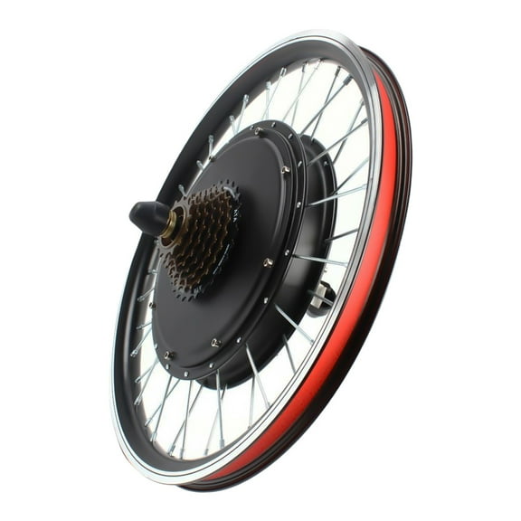 ToppiJoy 20Inch Electric Bike Conversion Kit, Electric Bicycle Rear Wheel Kit with LED Display and PAS, E-Bike Brushless Toothless Conversion Kit for Mountain/Beach/Off-Road Bikes