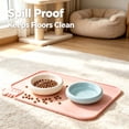 thumbnail image 3 of Silicone Pet Feeding Mat for Dogs and Cats, Non Dog Bowl Mat with Raised Edge Lip, Waterproof Placemat for Floor Carpet, Spill Proof Dishwasher Safe Tray for Pet Food Water 18.7x13.5Inch, 3 of 6