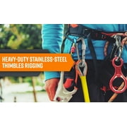 Climbing Rope, Dynamic Rock-Climbing Rope, Escape Rope Climbing Equipment 32ft/64ft/96ft/160ft/230ft/500ft/985ft/1000ft with Carry Bag Rescue Rope (50M/160ft)