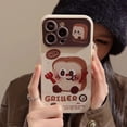 thumbnail image 3 of Cute Fun Toast Plush Bear Lanyard Large Window Phone Case For iPhone 14 15 Pro Max 12 13 Pro 14 11 XS 7 Plus Cartoon Soft Cover ZR, 3 of 6