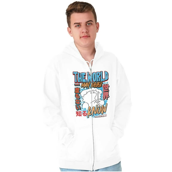 Mr Owl Kanji The World May Never Know Zip Up Hoodie Men's Women's Brisco Brands S
