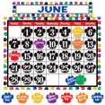 thumbnail image 1 of TEACHER CREATED RESOURCES Calendrier Empreintes de Pattes Colorées Ensemble BB, 1 of 4