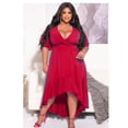 thumbnail image 2 of AURA Women Plus Size Lace Ruffle V Neck Maxi Dress Elegant Summer Flowy Party Dress, 2 of 4