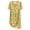 Z11-Yellow, variant on Yuncity Nightgown For Women Summer Sleepshirt Short Sleeve Cotton Round Neck Comfortable Homewear Print Soft Pajamas Pjs Sleepwear One Size
