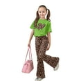 thumbnail image 4 of Angala Valentine's Day Girls Casual Fashion Outfit With Bow Short Sleeve Top And Long Pants For Play And Daily Wear Cozy Stylish Boys Girls Outfits 8-9 Years, 4 of 5