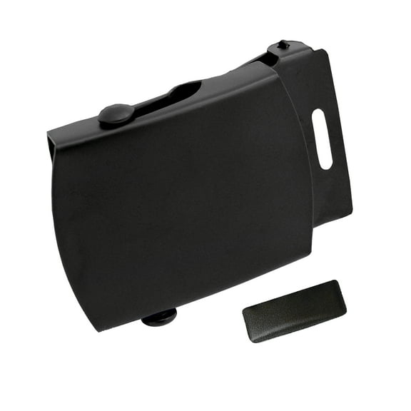 Black Hypoallergenic Military Slider Buckle 1.5" Width