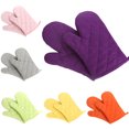 thumbnail image 3 of Cheers Cotton Oven Mitt Heat Proof Resistant Protector Kitchen Cooking Pot Holder Glove, 3 of 7
