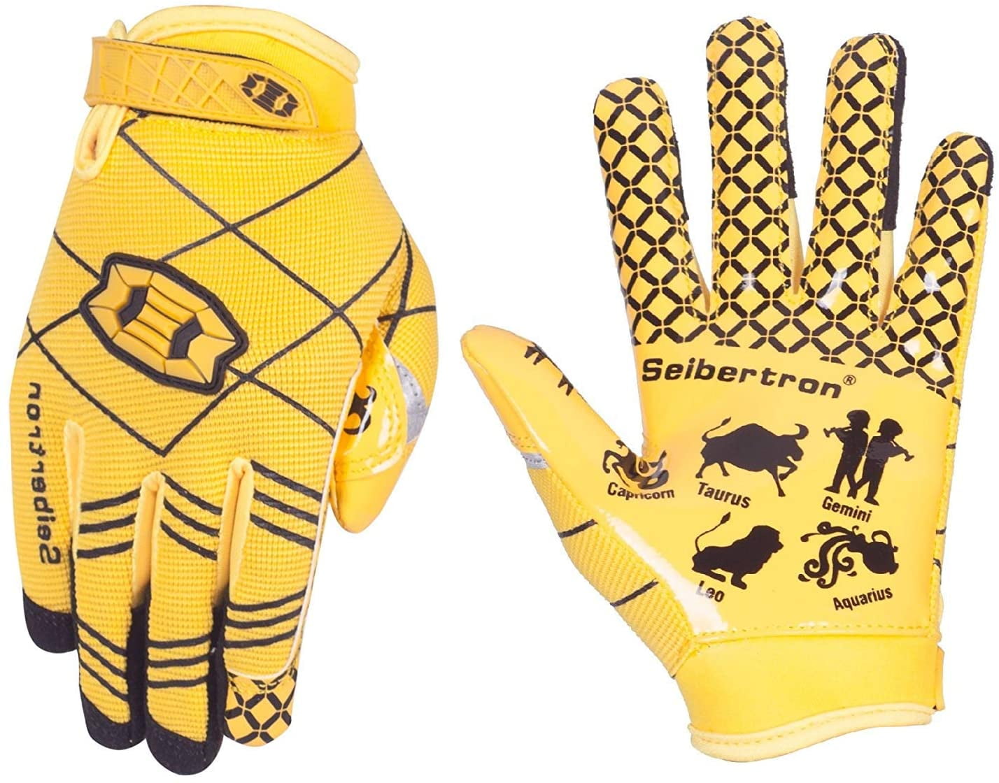 Seibertron Pro 3.0 Twelve Constellations Elite Ultra-Stick Sports Receiver Glove Football Gloves Youth 