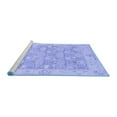 thumbnail image 2 of Ahgly Company Machine Washable Indoor Rectangle Abstract Blue Modern Area Rugs, 2' x 3', 2 of 4