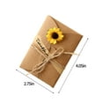 thumbnail image 3 of Usloyux Under $5 Gift Dried Flowers Greeting Cards,4.05×2.75 Inch Thank You Handmade Invitation Card, Jute Rope Vintage Kraft Blank Note Card with Envelopes for Birthday Christmas Teacher College, 3 of 7