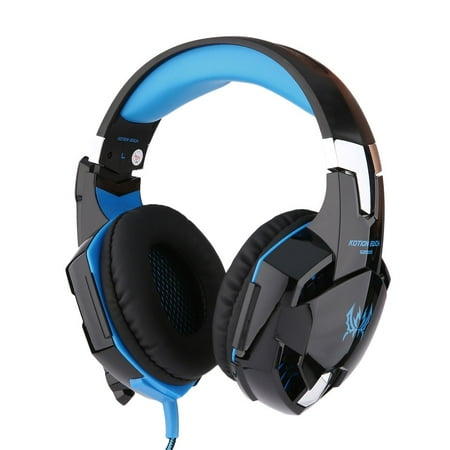 Gaming Headset With Mic Mac Kotion Each 3.5mm Gaming Wired Headset Mic Stereo Surround LED Headphone