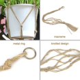 thumbnail image 5 of Macramé con cuerda colgante para maceta, colgador para plantas, decoración de jardín (2 uds.), 5 of 5