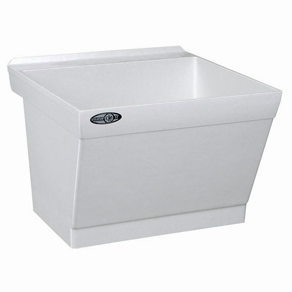 Mustee 17W Utilatub Durastone 23"W x 23-1/2"D Wall-Mount Laundry/Utility Tub