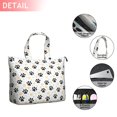 thumbnail image 2 of Black Dog Puppy Paw Travel Tote Bags for Women Carry On,Large Weekender Bags for Women Travel,Multi Functional Duffle Bag for Work,Shopping,Sports, 2 of 5