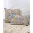 thumbnail image 4 of Ethnic Bohemian Pillow Covers 12X20 Inch Turkish Persian Carpet Tribal Pattern Pillowcase Super Soft Oriental Decorative Cushion Covers for Living Room Bedroom Bed Cushion Outdoor (Multicolor), 4 of 6