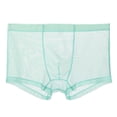 thumbnail image 2 of rygai Men Underpants Breathable Lint Free Elastic Waist Inside Wearing Polyester Quick Dry Mesh Men Boxers Underpants Gift for Adult,Green L, 2 of 8