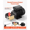 thumbnail image 4 of KFFKFF Electric Pressure Washer Pump Kit, 1950 PSI, 3.2 GPM, Triplex Power Washer Pump with 5 HP Motor 240 V, Adjustable Water Pressure, Suitable for Cleaning Cars, Gardens, Walls, Decks, 4 of 9