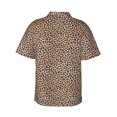 thumbnail image 3 of Daiia Leopard Print-2 Hawaiian Shirt for Men Gentle Cotton Regular Short Sleeve Casual-Large, 3 of 9