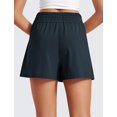 thumbnail image 2 of Shorts CRZ YOGA tiro alto holgados con entrepierna de 7.5 cm azul marino XL, 2 of 4