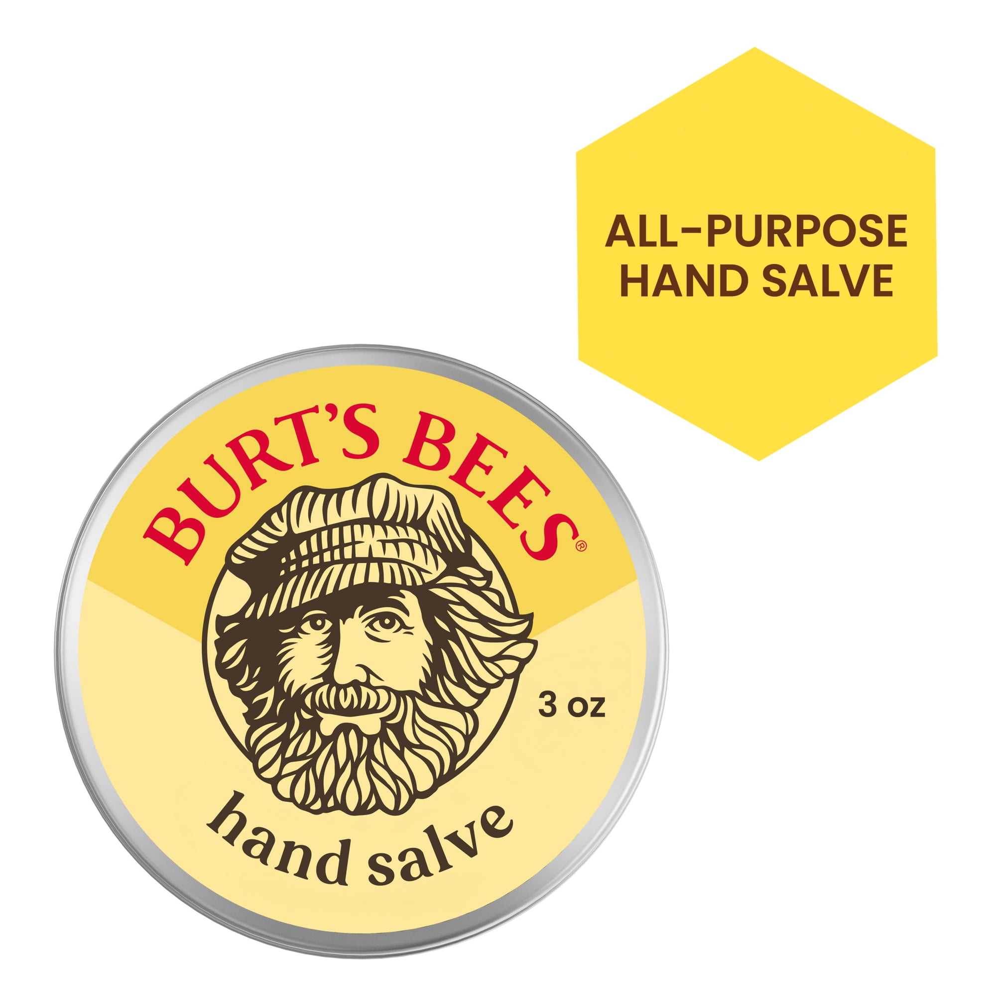 Burt's Bees Hand Salve, Hand Cream for Dry Skin, Herbal, 3 oz