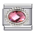thumbnail image 4 of GEMOSA Design Fashion 12 Birthstone Colorful Zirconia Italian Charm Links Fit 9mm Bracelet Stainless Steel Jewelry DIY Making, 4 of 4