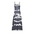 thumbnail image 4 of Viikei Sleeveless Dress Summer Dresses for Women Plus Size Dresses Clearance Round Neck Sleeveless Gradient Tie-Dye Striped Casual Bohemian Maxi Dress, 4 of 9