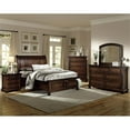 thumbnail image 6 of Lexicon Cumberland 2 Drawers Wood Full Sleigh Platform Bed in Brown Cherry, 6 of 11