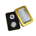 thumbnail image 2 of Golf Ball Markers with Hat Clips Removable Compact for Golf Gloves Hats Bags, 2 of 8