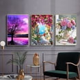 thumbnail image 3 of Pintura de diamante 5D DIY, mosaico de resina de círculo completo, paisaje, Animal, bordado de diamantes, imagen de diamantes de imitación, decoración del hogar, regalo, 3 of 4