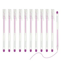 Uxcell 12 Pcs Colored Gel Pens, 0.5mm Fine Point Pastel Gel Pens High Light Ink for DIY Projects Painting Journaling Notebook Black Paper Drawing, 16cm Length Purple Ink