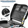 thumbnail image 4 of FORMRS Zipper Binder with Shoulder Strap 2-inch Ring 500 Sheet Capacity File Bag, Blue Triangles, 4 of 5