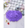 thumbnail image 3 of Jowowha Newborn Baby Girl Christmas Ruffle Bloomer Shorts Polka Dots Elastic Waistband Diaper Cover Briefs Purple XL/80, 3 of 6